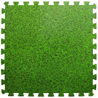 Підлога пазл - модульне підлогове покриття 600x600x10мм зелена трава (МР4)