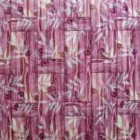 Самоклеюча декоративна 3D панель бамбукова кладка рожева 700х700х8мм (052)